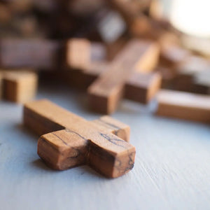 Handmade Wooden Pocket Crosses by Dennehey Design Co., gift giving detail photo 5