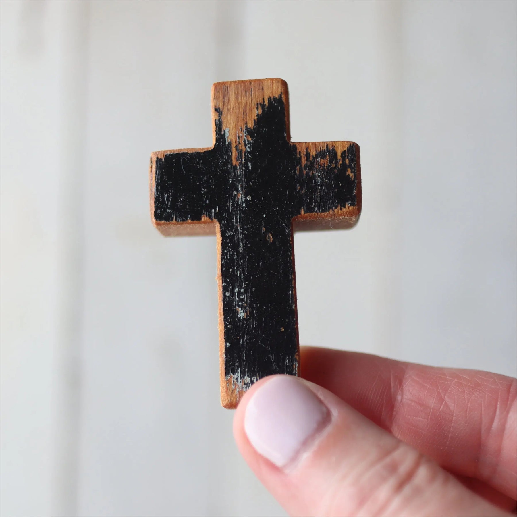Handmade Wooden Pocket Crosses by Dennehey Design Co., gift giving detail photo 8
