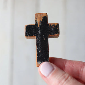 Handmade Wooden Pocket Crosses by Dennehey Design Co., gift giving detail photo 8