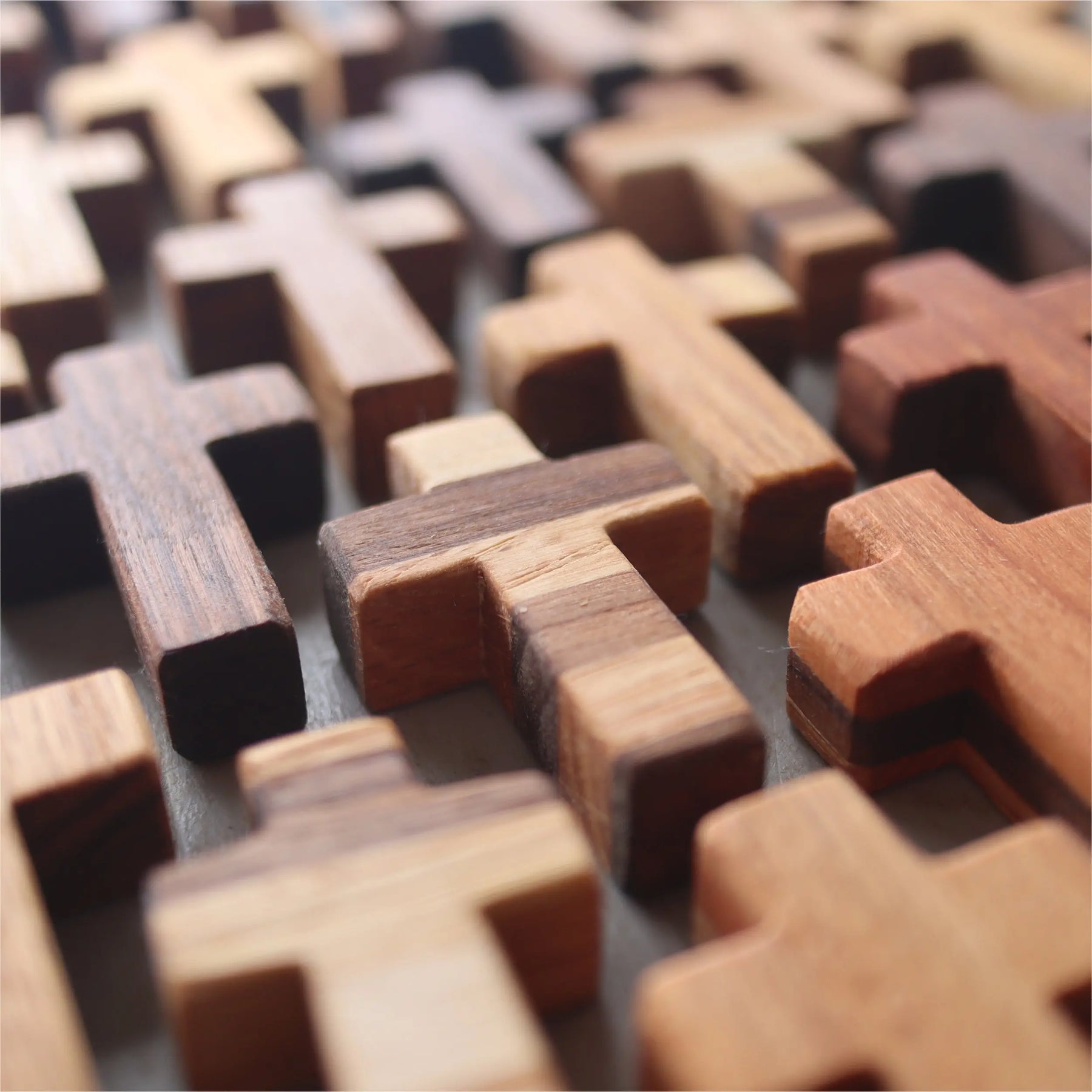 Handmade Wooden Pocket Crosses by Dennehey Design Co., gift giving detail photo 9