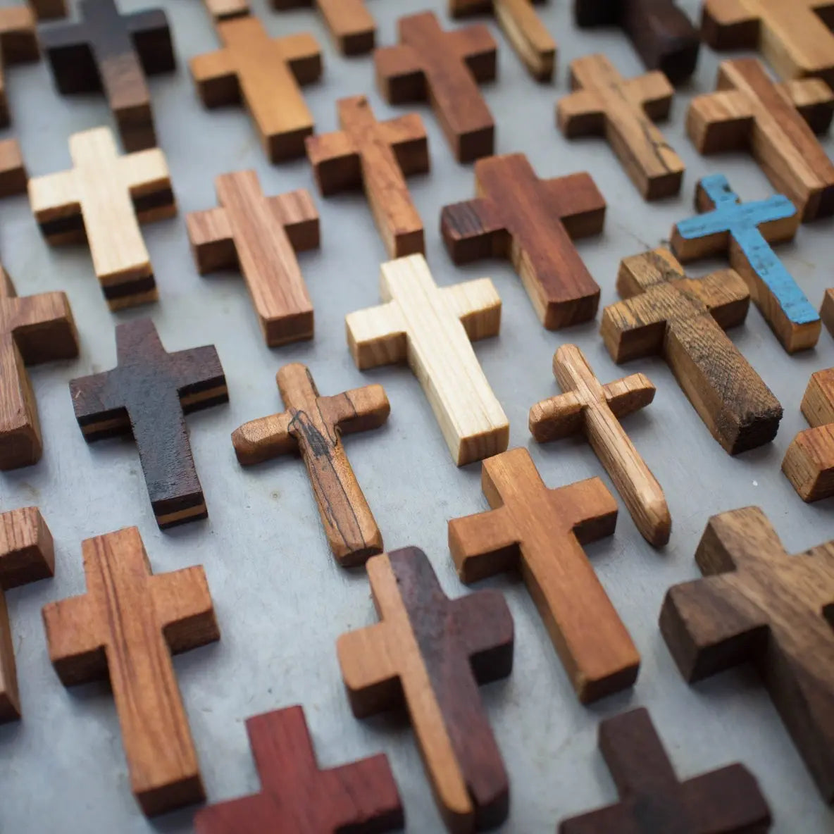 Handmade Wooden Pocket Crosses by Dennehey Design Co., gift giving detail photo 11