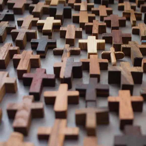 Handmade Wooden Pocket Crosses by Dennehey Design Co., gift giving detail photo 15