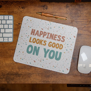 Happiness Looks Good on You - Mouse Pad by Still Magnolia, mouse pads main product photo