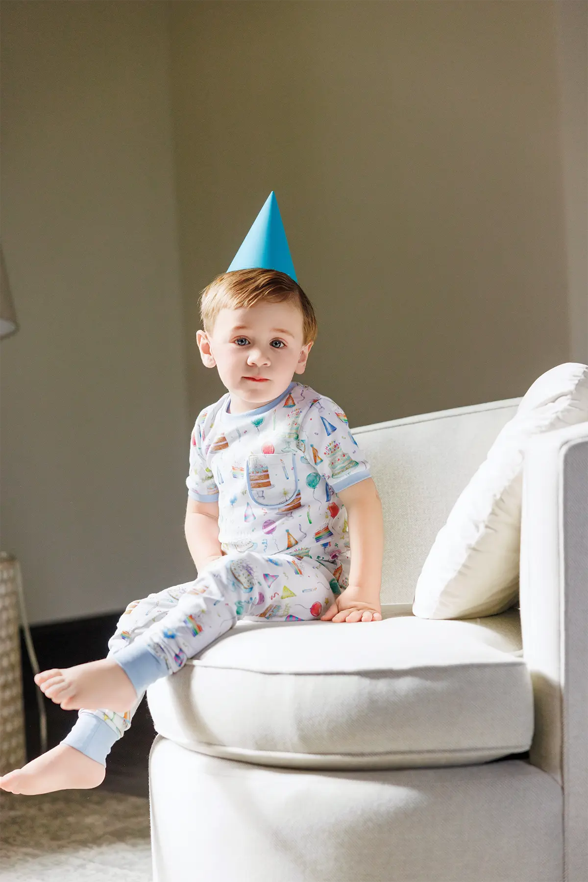 Happy Birthday Organic Cotton Pajama Set by Nola Tawk, Southern food gift detail photo 3