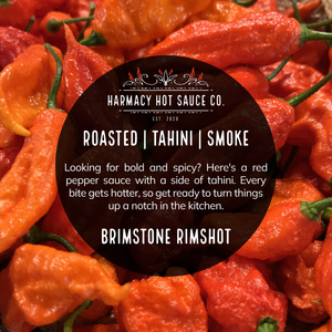 Brimstone Inferno - Extra Hot Roasted Red Pepper & Tahini (9oz) flavor and product details