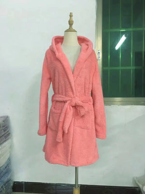 Women's Hooded Velour Bathrobe by The Mississippi Mermaid Mercantile - view 6