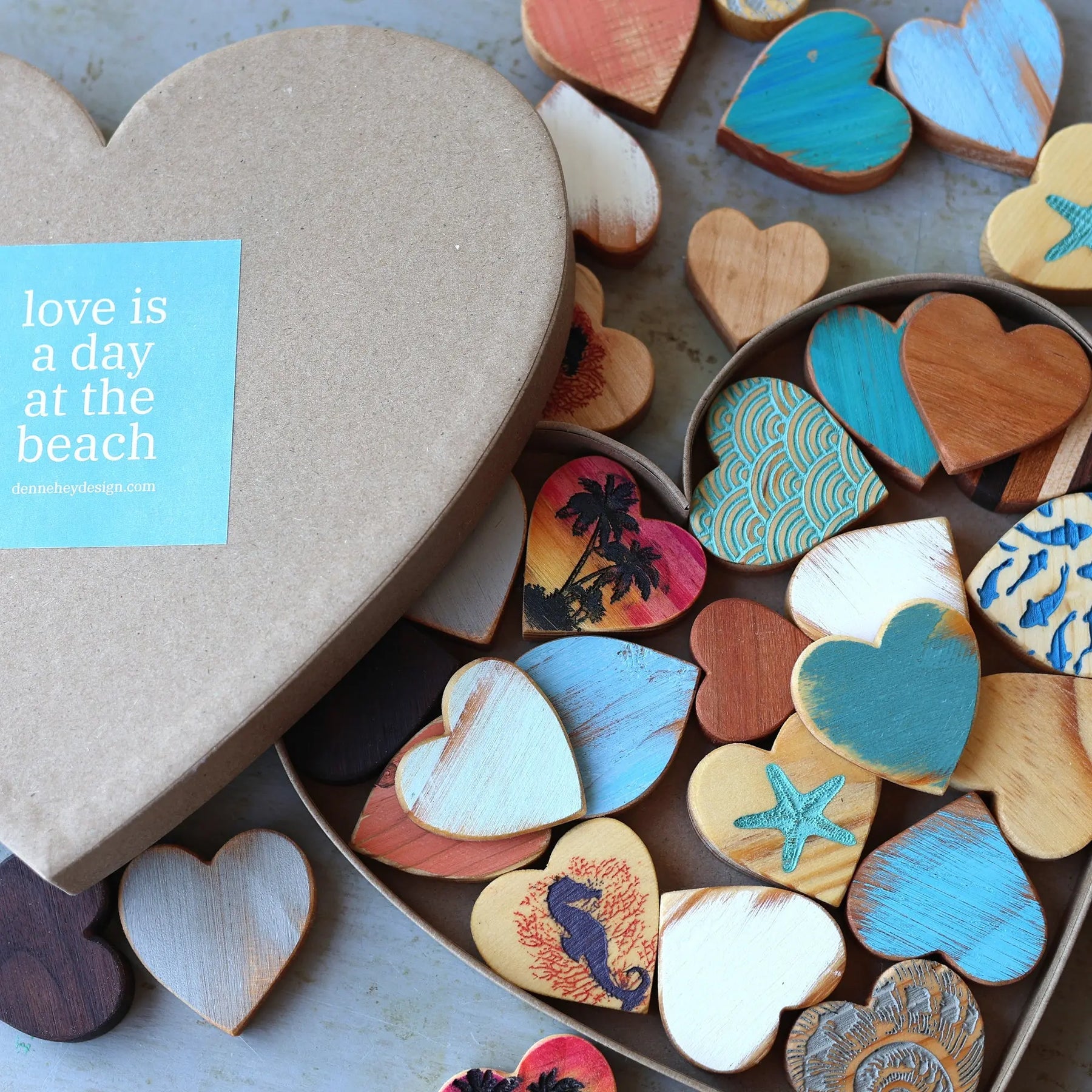 Heart-Shaped Mystery Boxes :: Beach by Dennehey Design Co., Southern home decor detail photo 12