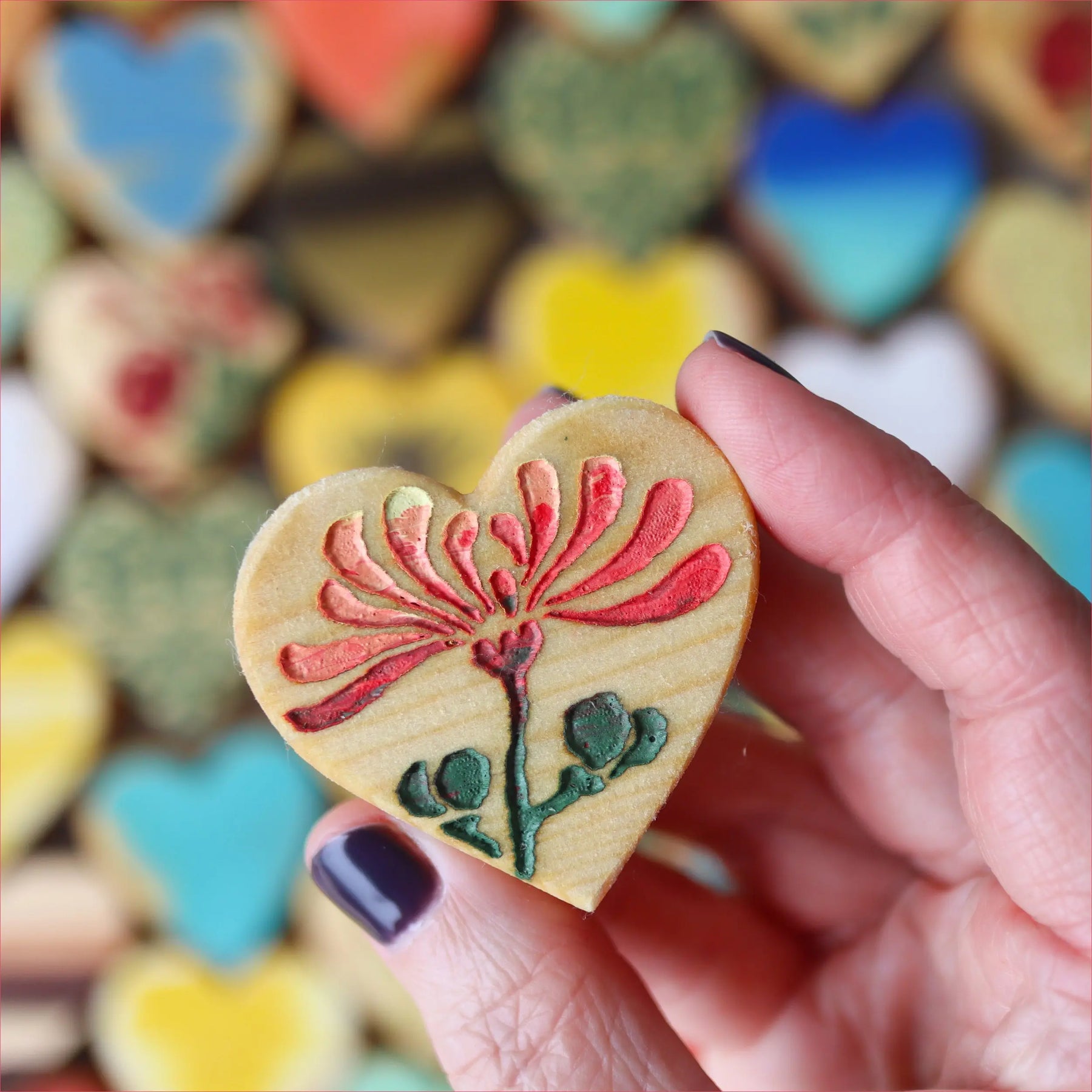 Heart-Shaped Mystery Boxes :: Spring Flowers by Dennehey Design Co., handmade jewelry detail photo 3