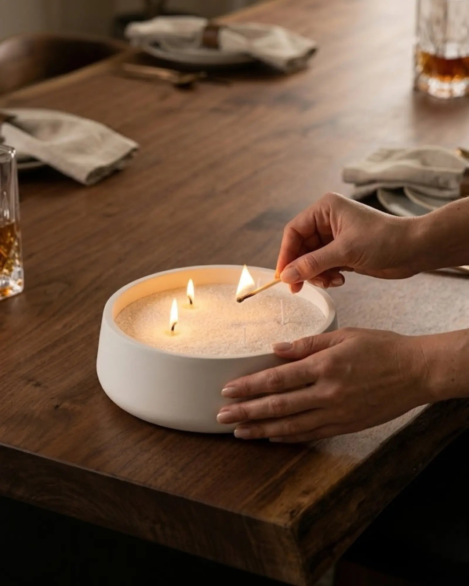 Hearth Candle Bowl by Believe Candle, scented candle detail photo 6