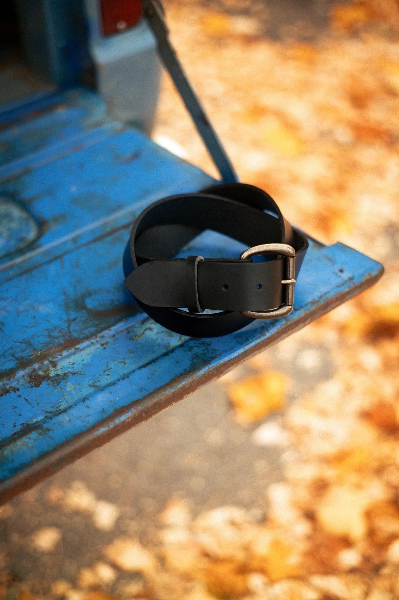 Heavy Duty Belt - Black by Loyal Stricklin, handmade leather goods detail photo 5