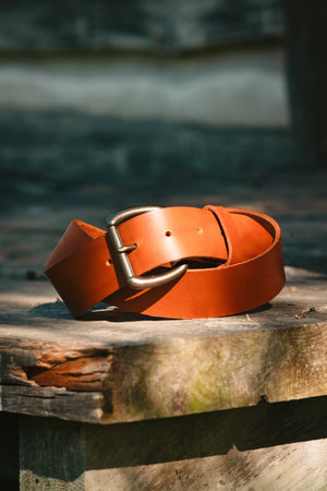 Heavy Duty Belt - Fieno by Loyal Stricklin, handmade leather goods detail photo 5