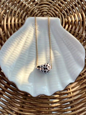 Hebrew Cone Shell Necklace by HALT, handmade jewelry detail photo 3