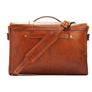 Heritage Leather Briefcase by Mission Mercantile Leather Goods, handmade leather goods detail photo 7