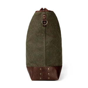 Heritage Waxed Canvas Original Ice Block Tote Bag by Mission Mercantile Leather Goods, handmade leather goods detail photo 13
