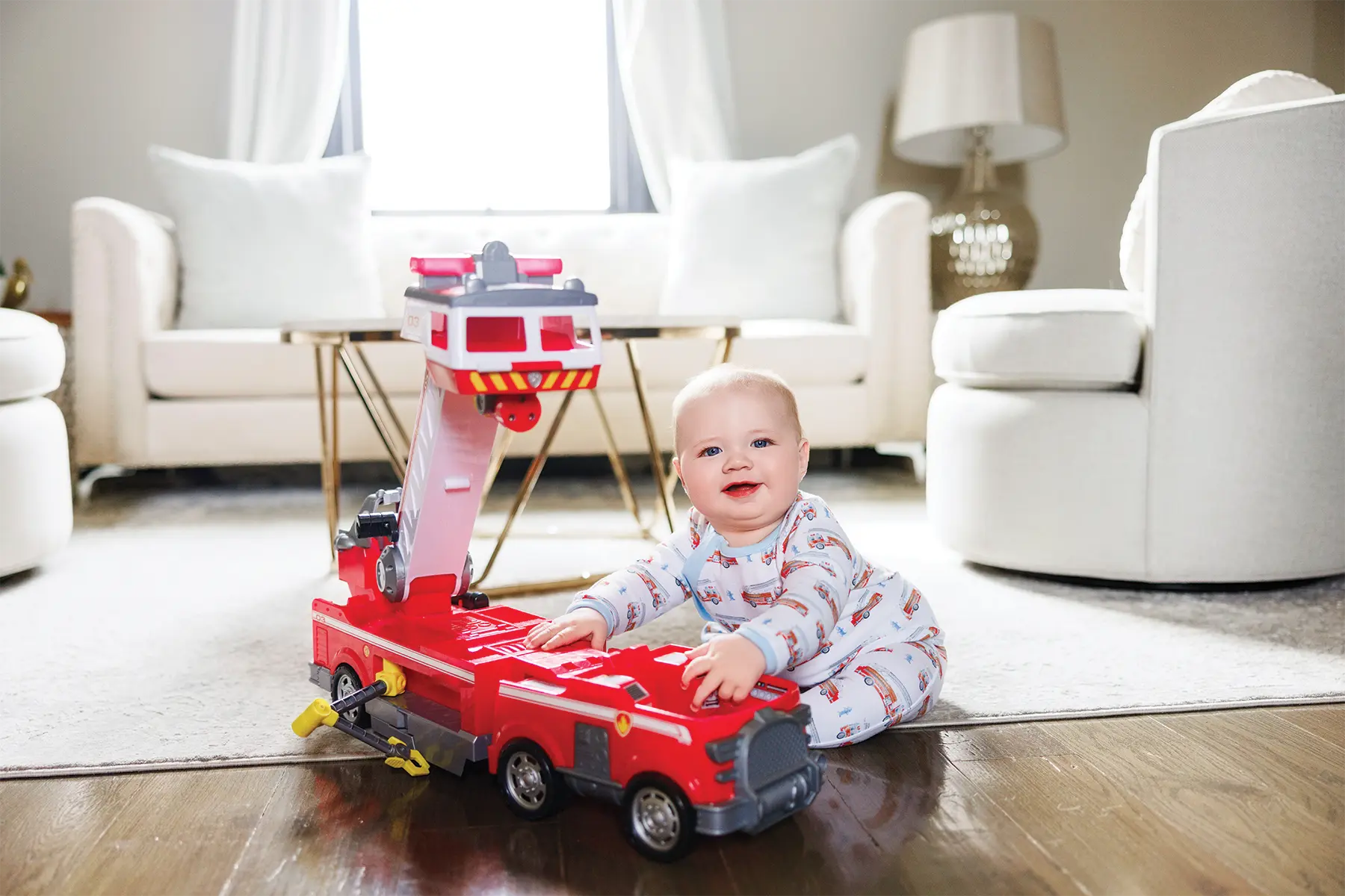 Heroes on Wheels Organic Cotton Pajama Set by Nola Tawk, Southern food gift detail photo 4