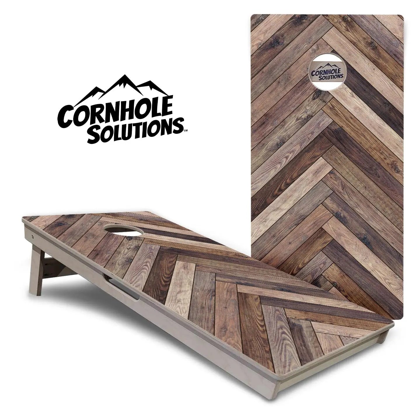 Herringbone Cornhole Boards - Professional Tournament Series by Cornhole Solutions, handmade jewelry main product photo