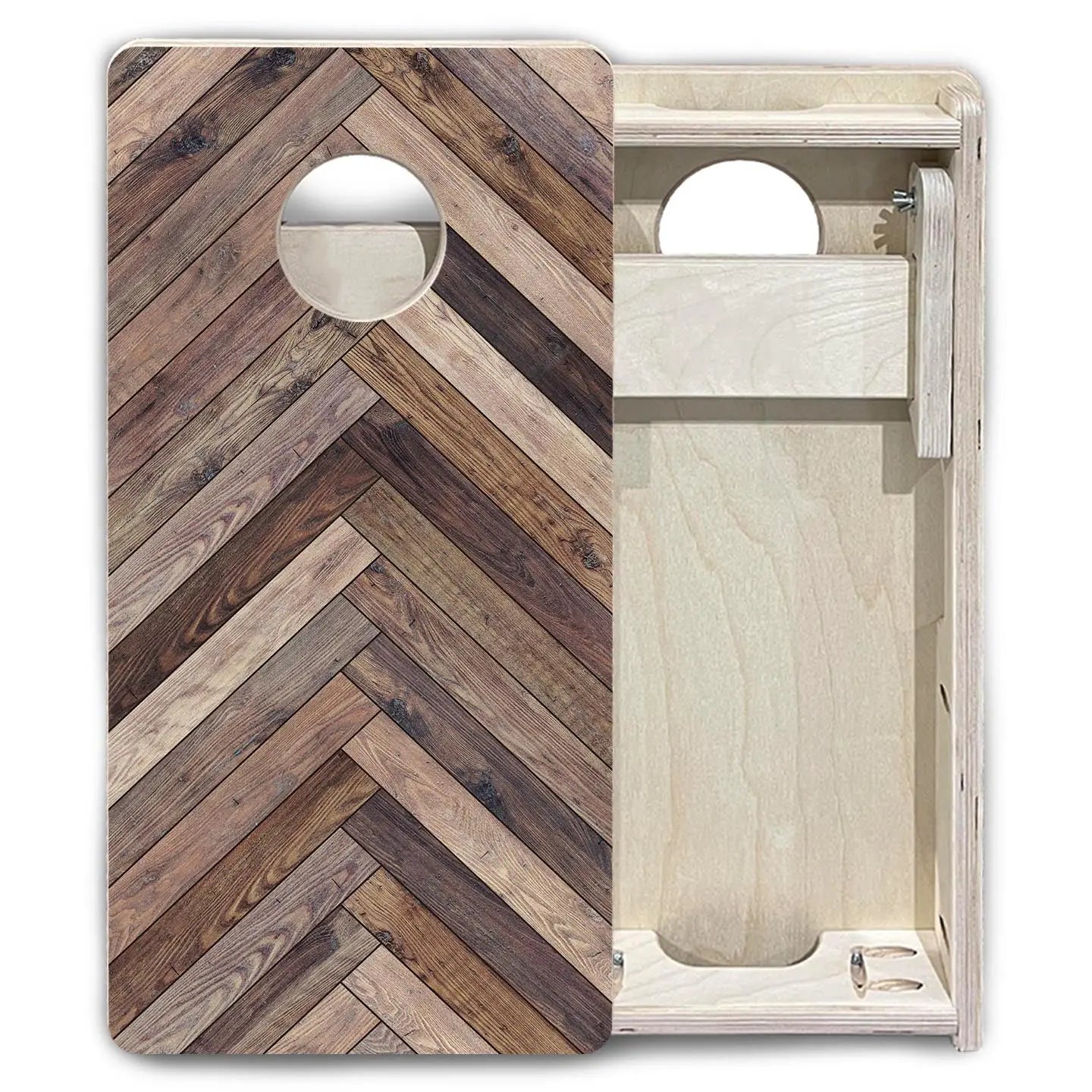 Herringbone - Mini or Vacation Size Cornhole Boards by Cornhole Solutions, handmade jewelry detail photo 6