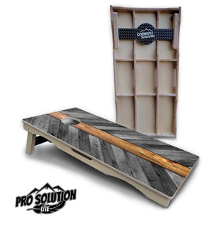 Herringbone Plank Cornhole Boards - Pro Solution Lite Series by Cornhole Solutions, handmade jewelry main product photo