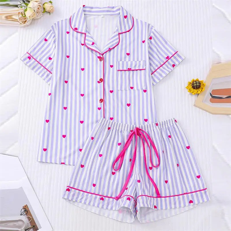 Women's Soft Shorts Pajama Set by The Mississippi Mermaid Mercantile - view 12