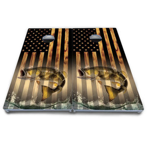 Hidden Deer & Fish Cornhole Boards - All Weather Series by Cornhole Solutions, custom cornhole board detail photo 7
