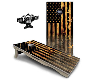 Hidden Turkey Flag Cornhole Boards - Pro Solution Elite Series by Cornhole Solutions, custom cornhole board detail photo 2