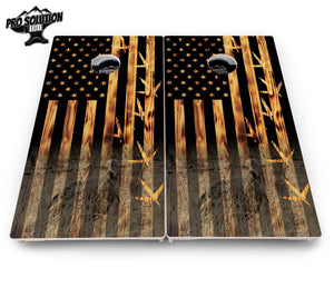 Hidden Turkey Flag Cornhole Boards - Pro Solution Elite Series by Cornhole Solutions, custom cornhole board detail photo 4