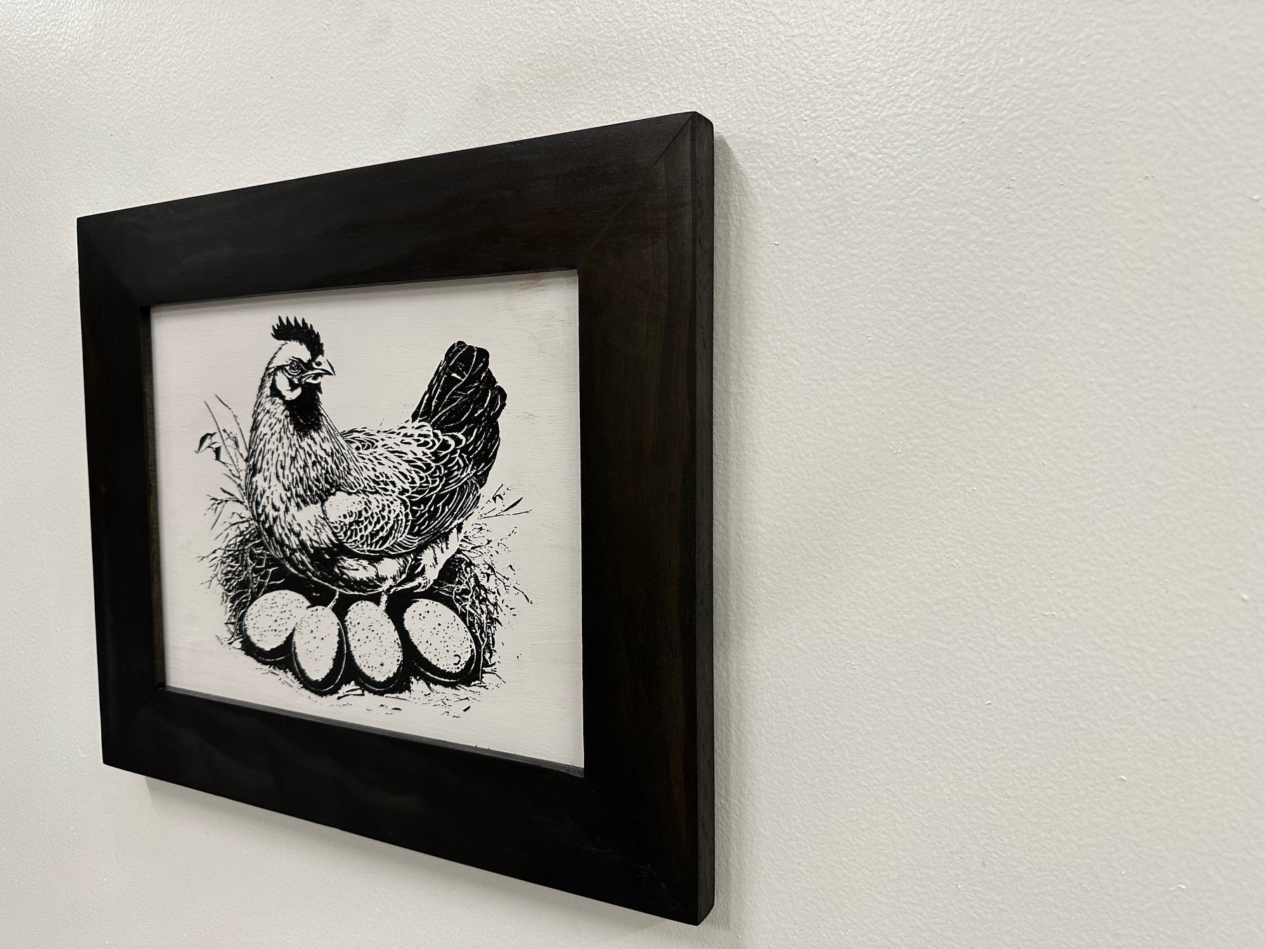 Hidden Gun Safe Recessed In Wall Farmhouse Chicken And Eggs Decoration - Recess In The Wall or Mount On The Wall Gun Safe by Bellewood Designs by Bellewood Designs, Southern home