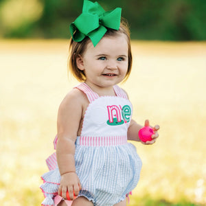 Hole-In-One Blue First Birthday Golf Bubble by Seven Lantern Lane, children's boutique clothing detail photo 5