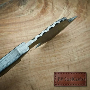 Damascus Steel Axe Viking Axe Hatchet Axe Bearded Axe Tomahawk by JW SteelCrafts, Southern lifestyle apparel detail photo 3