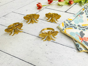 Honey Bee Cloth Napkins, set of four by Dot and Army, Southern food gift detail photo 3