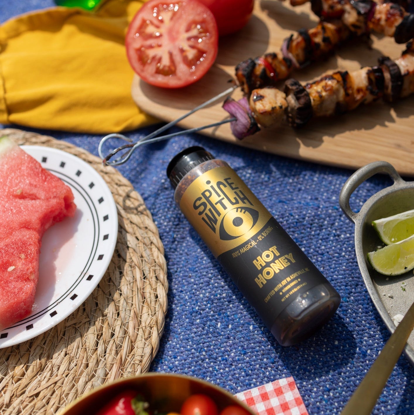 Hot Honey – Squeeze Bottle | Sweet Heat Made to Drizzle by Spice Witch, Southern food gift detail photo 4
