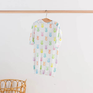Hoppy Easter Organic Cotton Kids Pajamas by Nola Tawk, Southern food gift detail photo 3