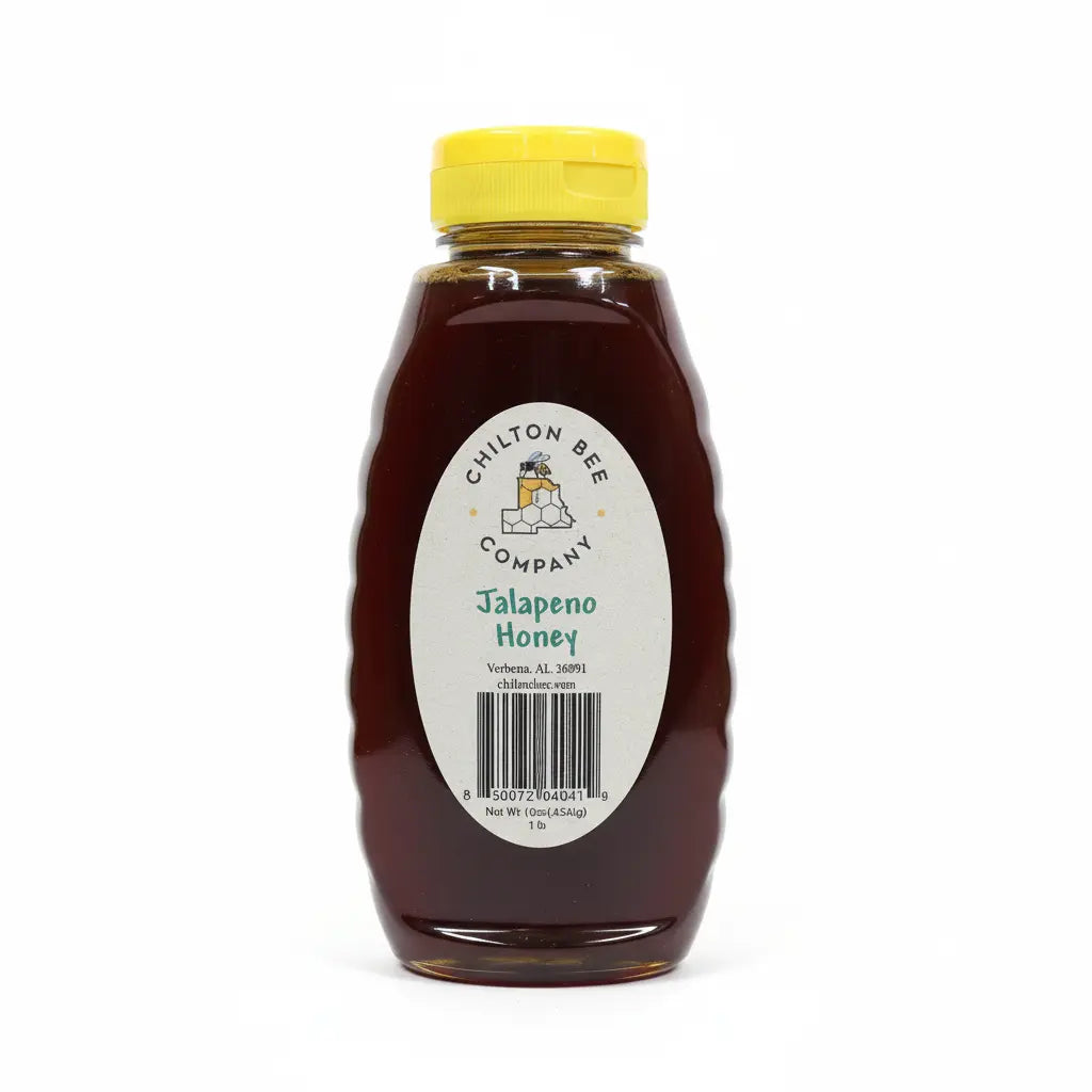 Hot Honey - Spicy Infused Alabama Wildflower Honey by Chilton Bee Company, Southern food gift main product photo