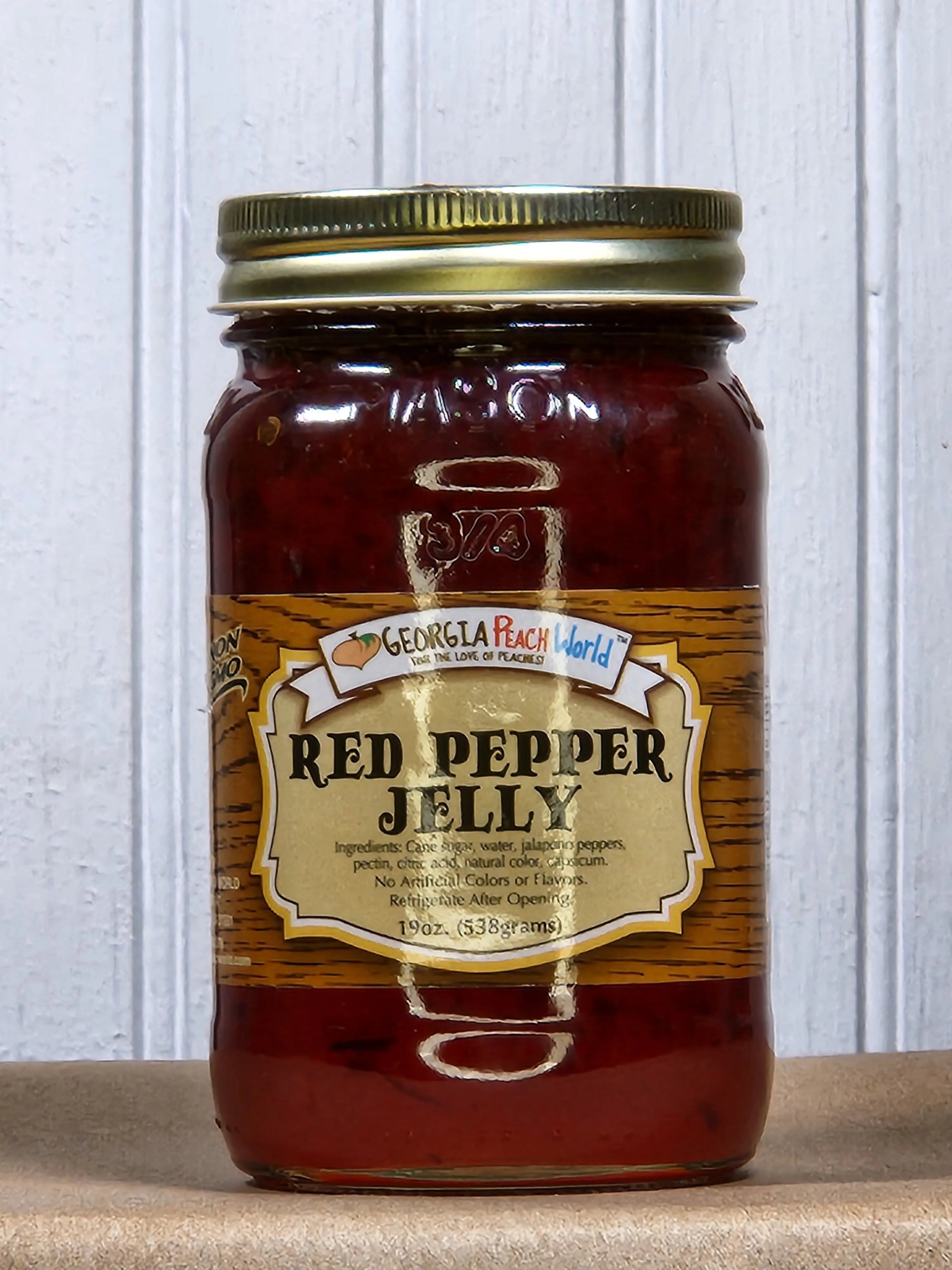 Hot Jalapeno Pepper Jelly by Georgia Peach World, Southern food gift main product photo