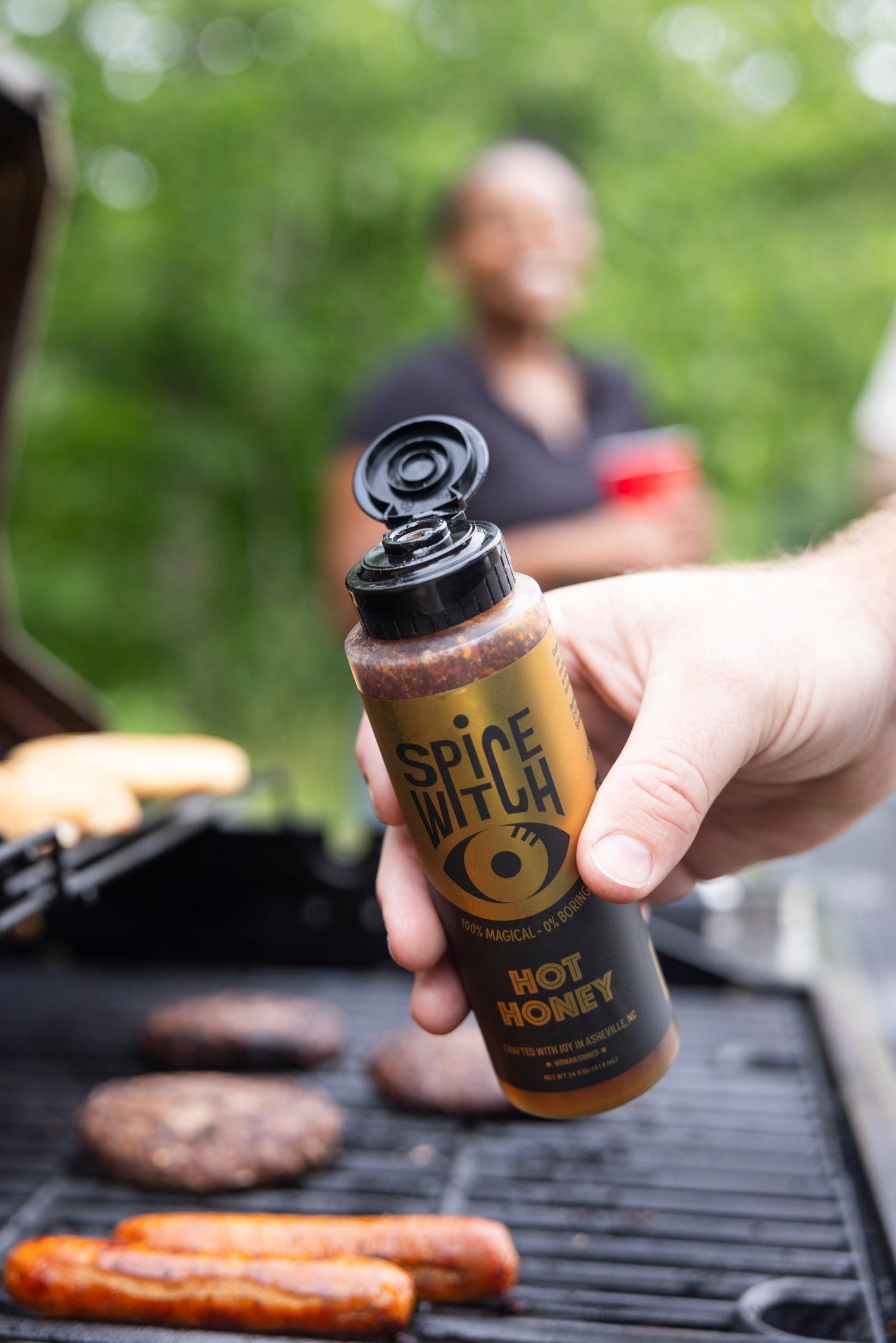 Hot Honey – Squeeze Bottle | Sweet Heat Made to Drizzle by Spice Witch, Southern food gift detail photo 6