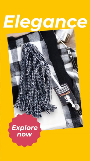 Alabama Houndstooth Pom Pom Shakers – Gameday Noise Makers for Football Fans, Tailgates & Stadium Spirit Gear by Saturday Smack, noise makers detail photo 2
