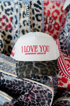 I Love You Sooooo Much - Leopard Vintage Hat by KenzKustomz, Southern lifestyle apparel detail photo 8