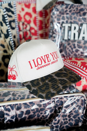 I Love You Sooooo Much - Leopard Vintage Hat by KenzKustomz, Southern lifestyle apparel detail photo 9