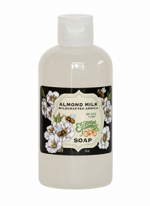 ALMOND MILK with WILDCRAFTED ARNICA Liquid Hand & Body Soap 8 oz. by Essential Journeys