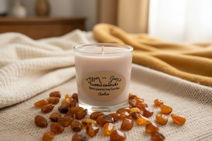 Amber soy candle and wax melts by Mam Jam’s Candle Company, detail image 3