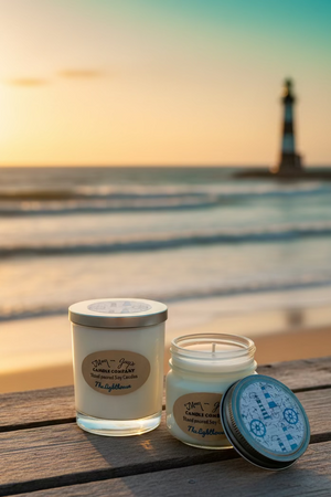 The Lighthouse soy candle and wax melts by Mam Jam’s Candle Company, detail image 4