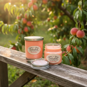 Peach Nectar soy candle and wax melts by Mam Jam’s Candle Company, detail image 5