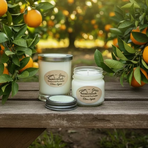 Citrus Agave soy candle by Mam Jam’s Candle Company, detail image 5