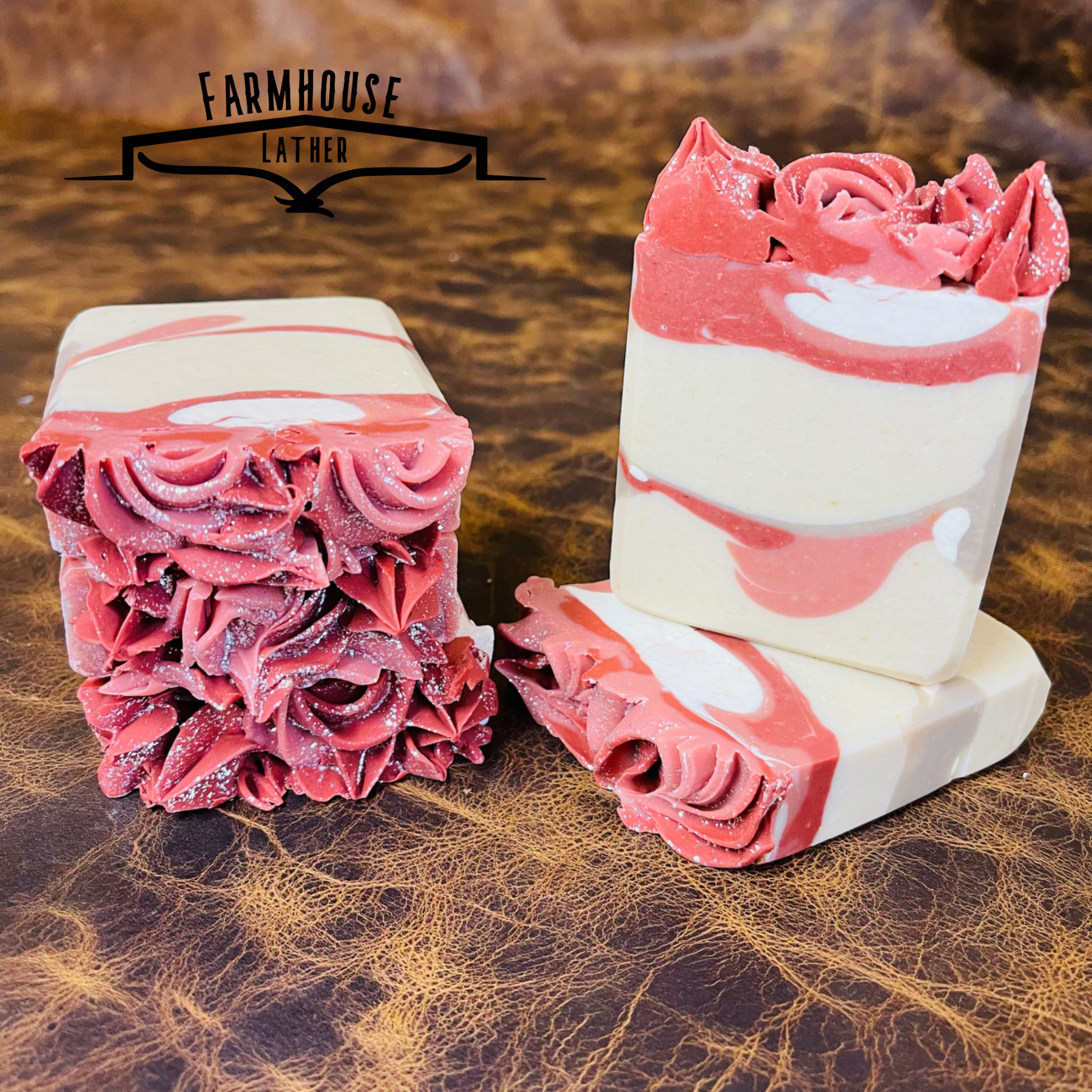 Farmhouse Lather Peony Acres goat milk soap image 3