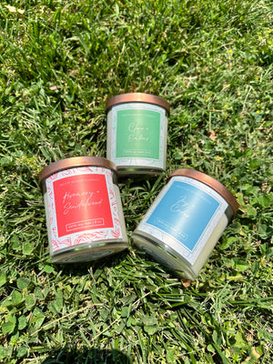Clove + Embers Soy Candle detail view by Pretty Honest Candles