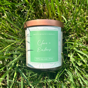 Clove + Embers Soy Candle by Pretty Honest Candles
