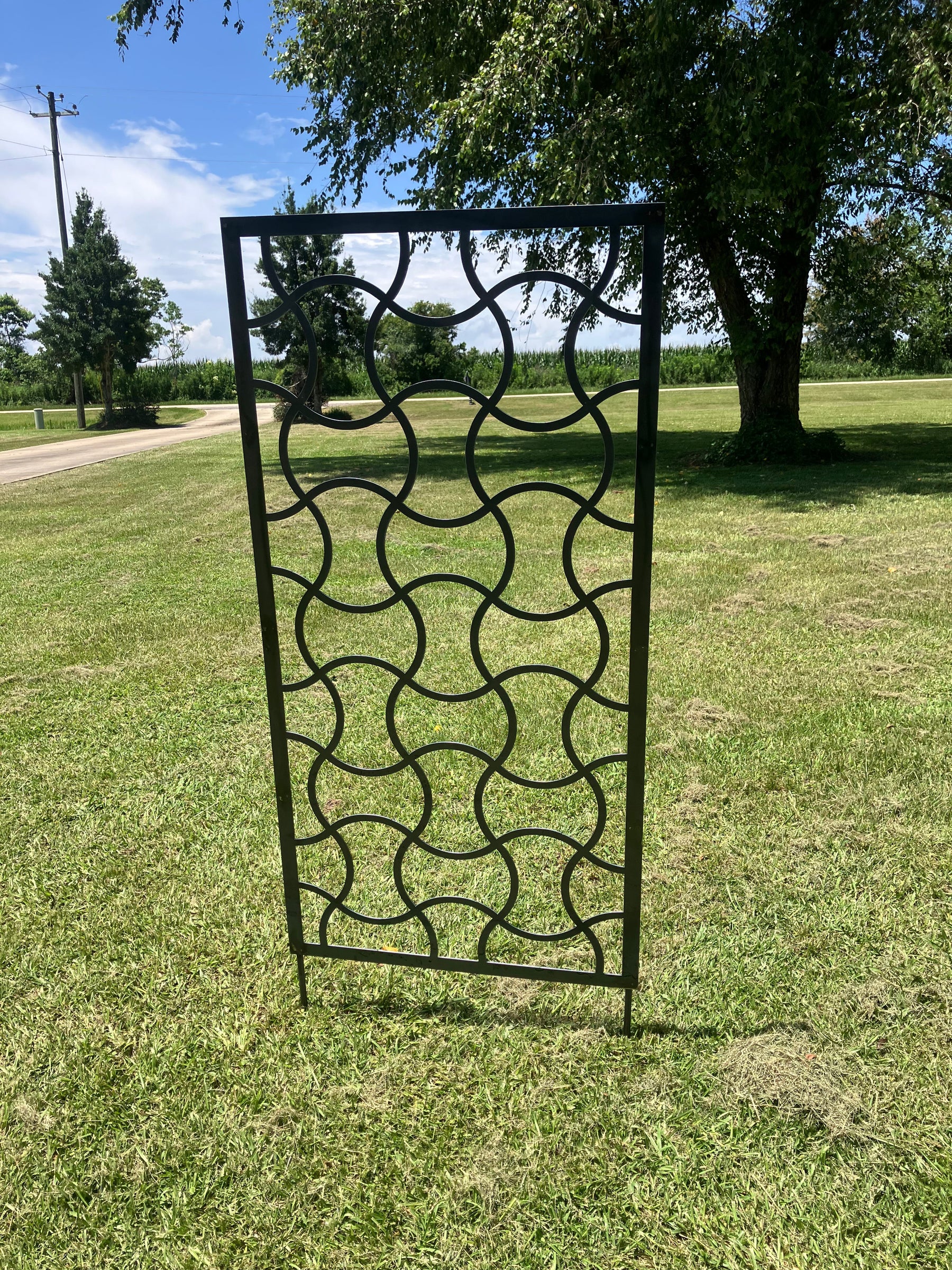 Wavy Metal Trellis/Privacy Screen