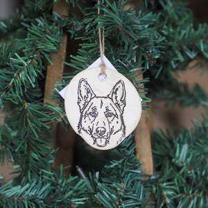 Handmade Ceramic Dog Breed Ornament