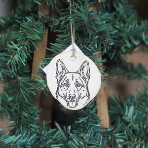 Handmade Ceramic Dog Breed Ornament