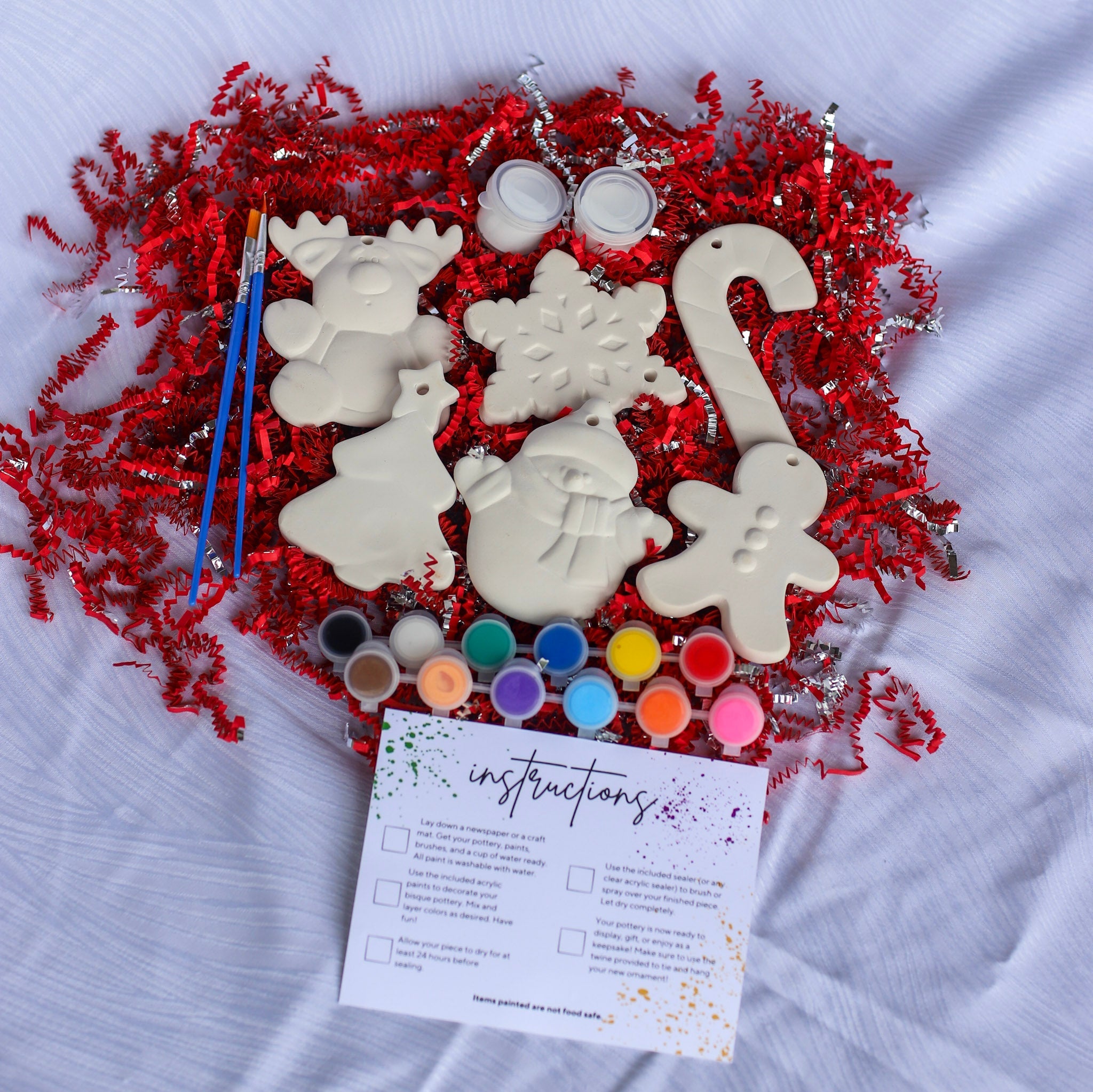 Prodigal Pottery Christmas Ornament Painting Kit — product view 2